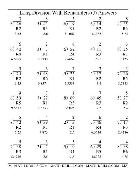 Division Question And Answer