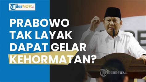 Pengamat Soroti Prabowo Yang Dapat Gelar Kehormatan Militer Dari Jokowi