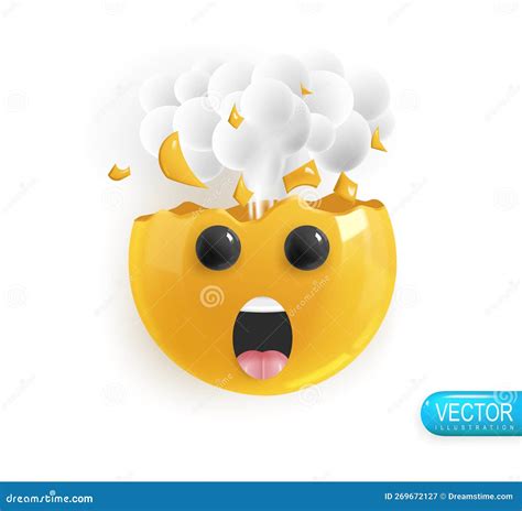 Emotion Realistic 3d Render Icon Smile Emoji Vector Yellow Glossy