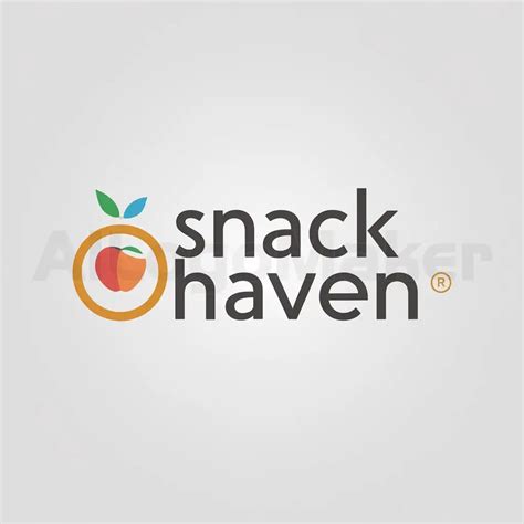 LOGO Design For Snack Haven Minimalistic Fruit Symbol For The Food