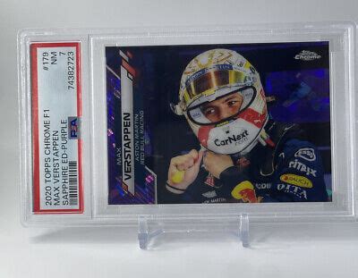 Topps Chrome Formula Sapphire Purple Max Verstappen Psa