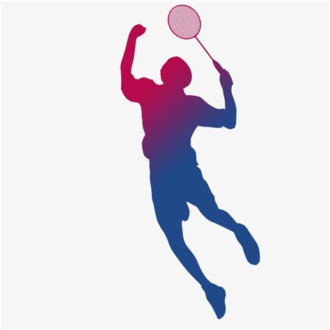 Badminton Logo Silhouette Transparent Background, Playing Badminton ...