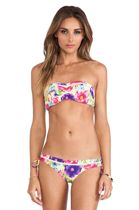 Seafolly Paradiso Bandeau Bustier Bikini Top In Zest Revolve