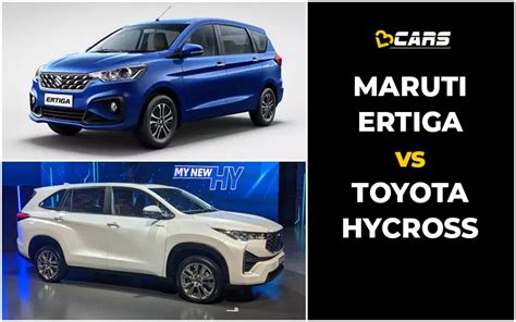 Ertiga Vs Innova Hycross Comparison Prices Specs Dimensions