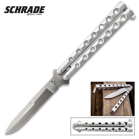 Schrade Manilla Balisong Pocket Knife Butterfly Knife D2 Tool Steel