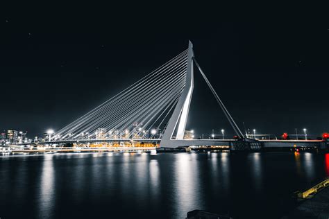 Erasmus Bridge Rotterdam Long Exposure Shot Of The Iconic Flickr