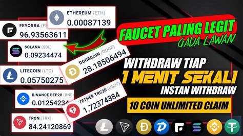 WD TIAP MENIT Faucet Bitcoin Terbaru 2022 Instan Withdraw Faucet