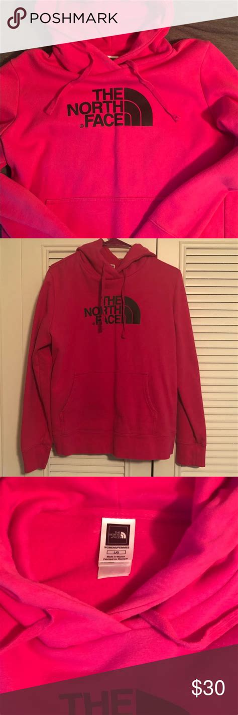 The North Face Pink Sweatshirt Clothes Design North Face Sweater