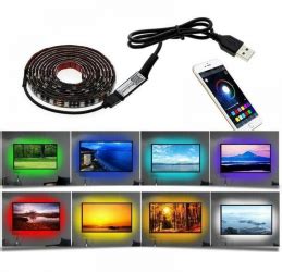 Kit Banda Led Rgb Cu Usb Lungime M Telecomanda Pentru Tv Pc Auto La Cel Ro