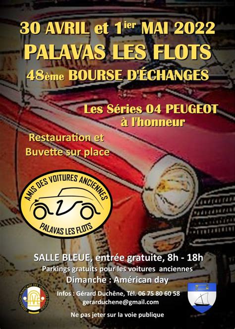 Flyer Amis Des Voitures Anciennes Palavas Les Flots