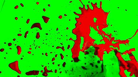 Blood Splatter With Sound Green Screen FREE HD YouTube