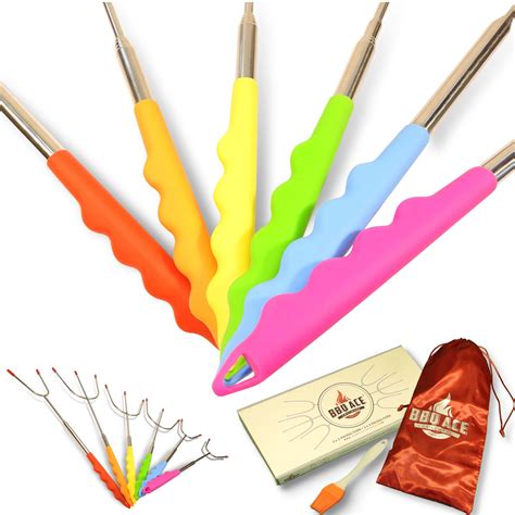 Buy Smores Sticks For Fire Pit Marshmallow Roasting Sticks W Colorful