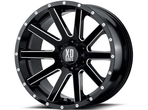 XD Series Milled Gloss Black XD818 Heist Wheels Rugged Ridge