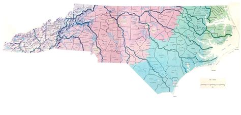 map of north carolina with regions 14