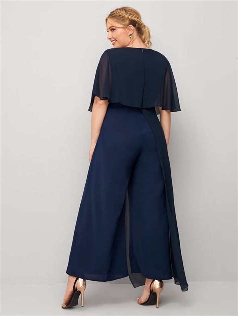 Msk Chiffon Overlay Wide Leg Jumpsuit Artofit