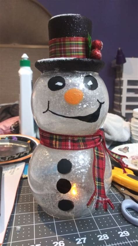 Adorable Diy Fishbowl Snowman Ideas Feltmagnet