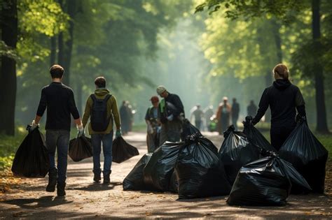 People Collecting Garbage Bag Images Free Photos Png Stickers