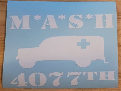 Mash 4077th Vinyl Decal Mash 4077 Etsy