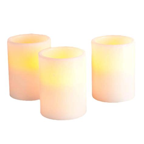 Gerson 38687 Bisque Flameless Led Wax Candle