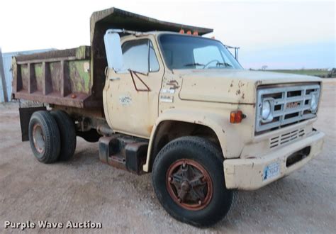 1978 Gmc 6500 Dump Truck In Alva Ok Item De6581 Sold Purple Wave