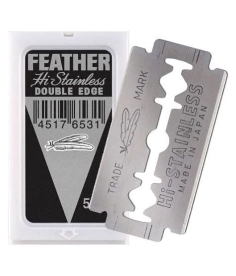 Feather Hi Stainless Platinum Coated Blades 25 Cartridges Pack Of 5