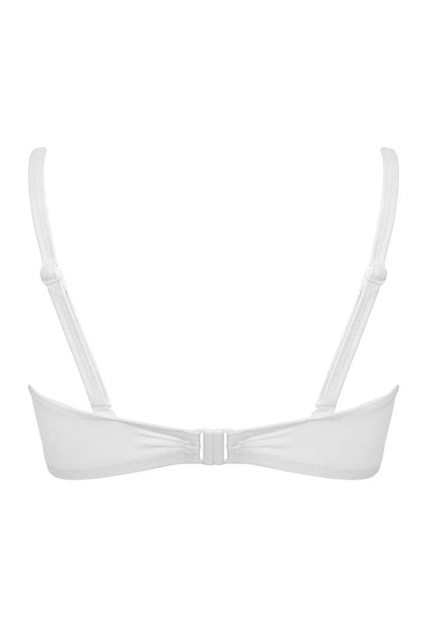 Free Spirit Strapless Underwired Bikini Top In White Pour Moi