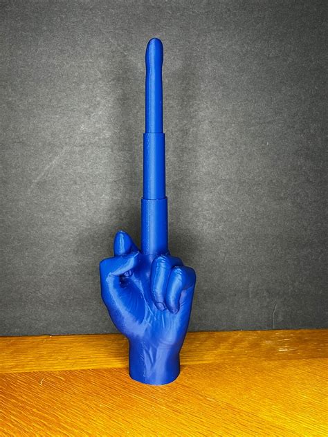 Collapsible Middle Finger D Printed Desk Decoration Large Etsy