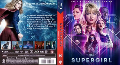 Jaquette DVD de Supergirl saison 6 custom BLU RAY Cinéma Passion