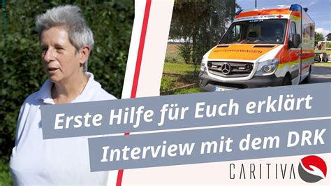 Caritiva Erste Hilfe Erkl Rt Mit Dem Drk Youtube