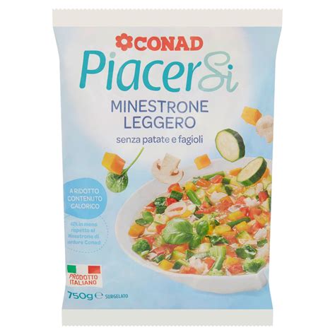 Minestrone Leggero Surgelato 750 G Piacersi Conad Conad