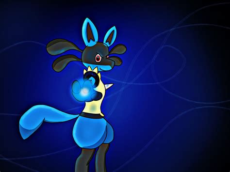 Lucario Used Aura Sphere By Nightatom On Deviantart