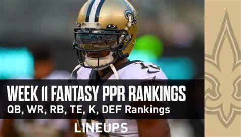 Week Fantasy Football Ppr Rankings Projections