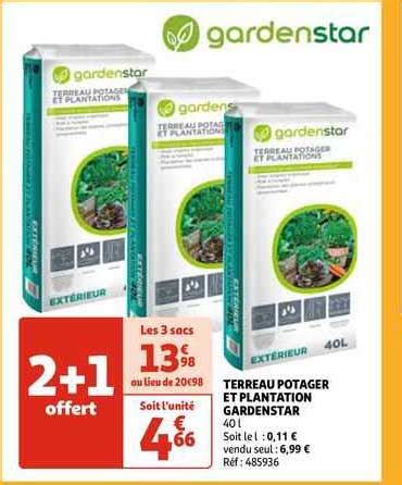 Promo Terreau Potager Et Plantation Gardenstar Chez Auchan ICatalogue Fr