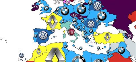 Cuáles han sido por países las marcas de coches más buscadas en