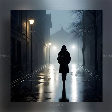 Man walking alone in a dark city on a rainy night | GEC Designs