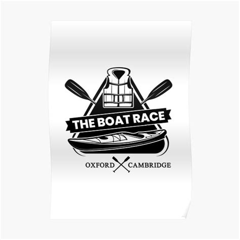 Oxford Cambridge Boat Race Poster For Sale By Projekt51 Redbubble