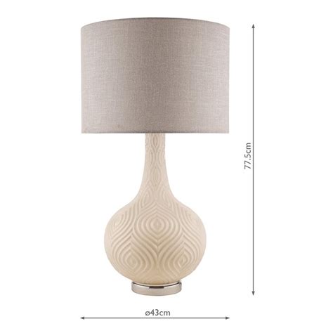 A Delightful Large Table Lamp The Bottle Shaped Grace From Laura