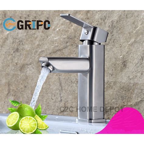Gripo Stainless Lavatory Hot And Cold Faucet Gr Shopee Philippines