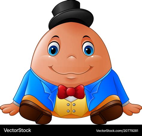 Cartoon Humpty Dumpty Royalty Free Vector Image