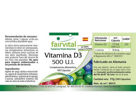 Vitamin D3 500 Ie 100 Capsules