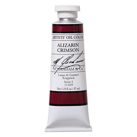 M Graham Artists Paint Oil Paint Alizarin Crimson 010 Oil M