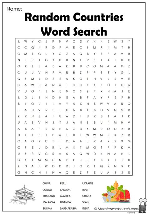 World Map Word Search Artofit