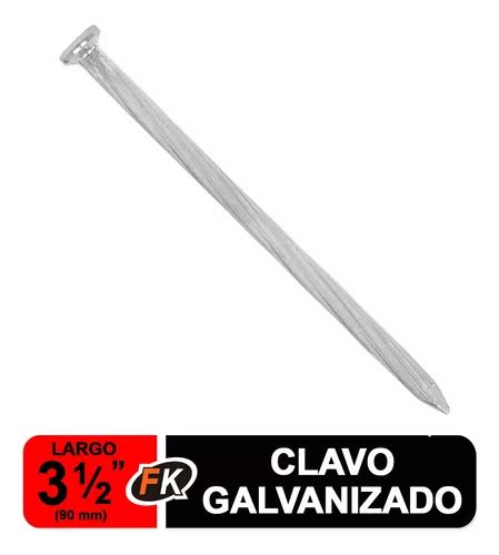 Clavo Concreto Granel 3 1 2 Galvanizado Caja 25 Kg 44835