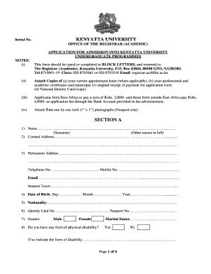 Application Forms Ku Fill Online Printable Fillable Blank PDFfiller