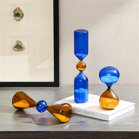 Modern Hourglass Decor Glass Three Size Options Apollobox