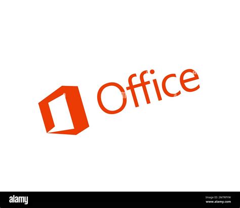 Microsoft Office, rotated logo, white background Stock Photo - Alamy