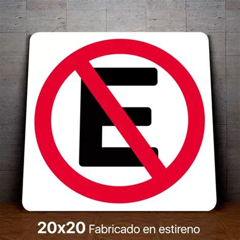 Señalamiento Prohibido Estacionarse Icono 20x20