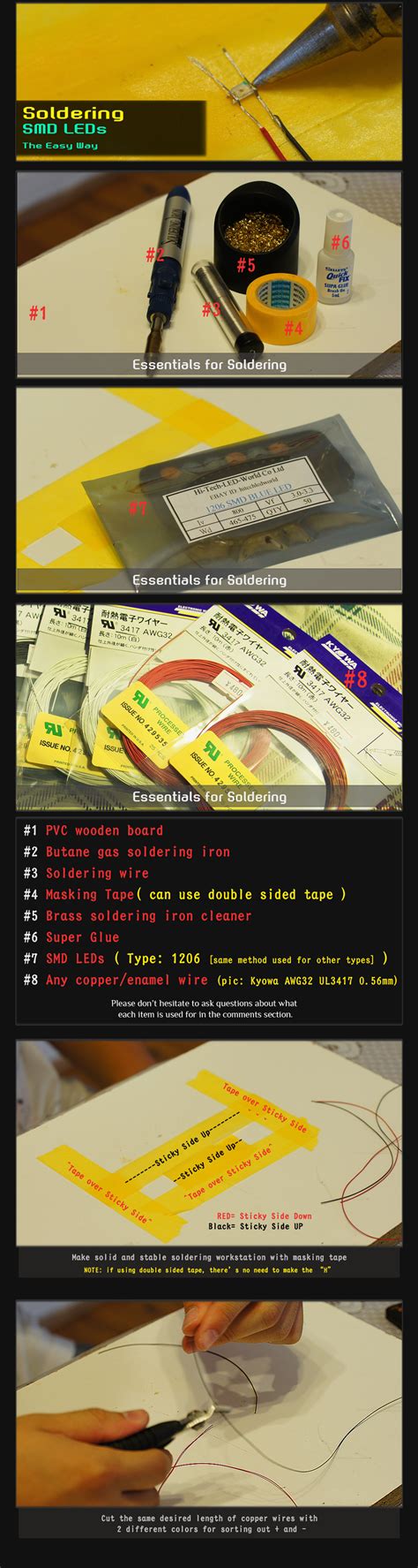 :: KenzBuilds: Soldering SMD LEDs (The Easy Way)