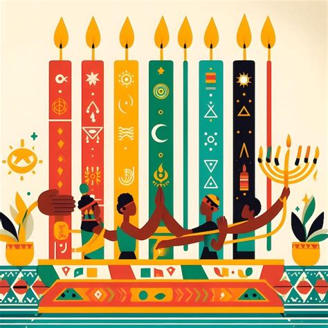 Premium AI Image | Kwanzaa celebrations Candles