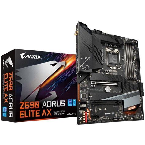 Placa Mãe Gigabyte Z590 AORUS ELITE AX Intel LGA 1200 ATX DDR4